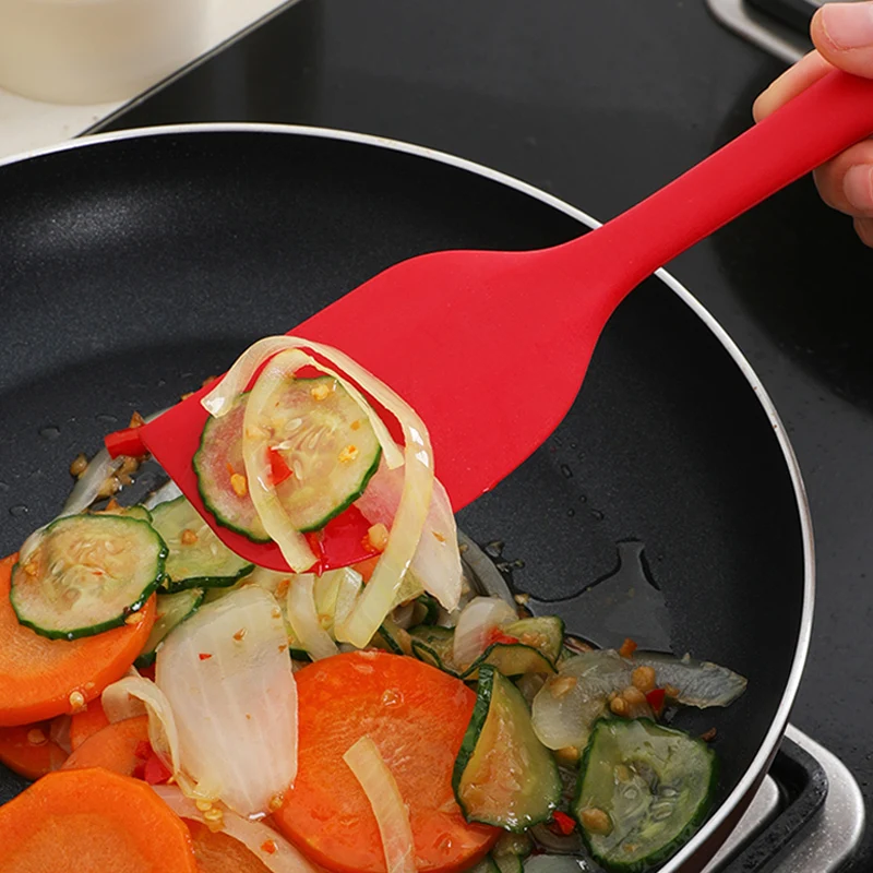 Silicone Spatula Kitchen Cooking Spatula Large Silicone Spoon Cake Pastry Mixing Spoon Cooking Tools Kitchen Accessories