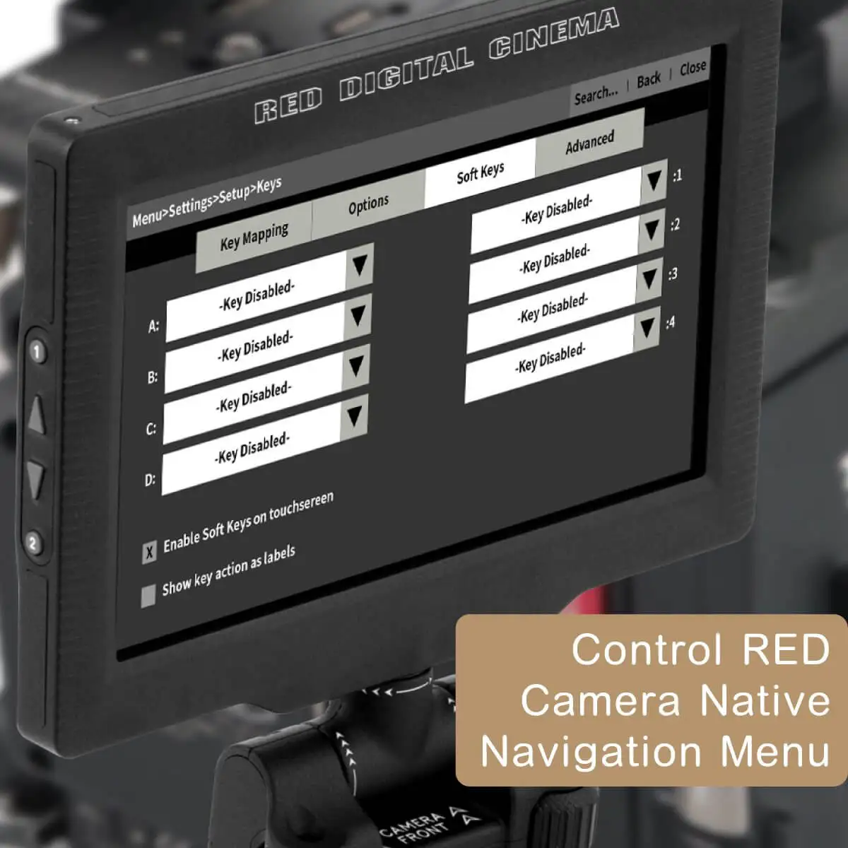 OEYE-RED EVF LEYE SDI 4K Electronic Portable Viewfinder 1440 x 900 Luma Waveform