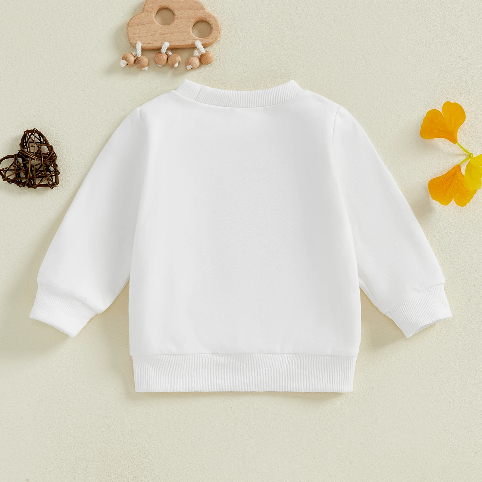 Focus norm Familie passend Baby Mädchen Jungen Sweatshirt Langarm Schleife Stickerei Pullover Herbst Tops – Detail 1
