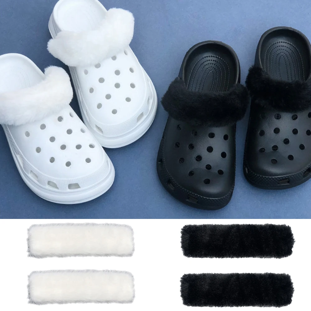 Winter Keep Warm Plush Shoe Covers Insoles For Feet Lining For Slippers Clogs DIY Accessories Indoor Cotton Shoes Fur Liners