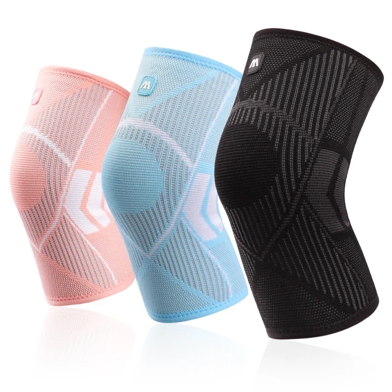 

1Pair Knee Support Braces Elastic Fitness Running Cycling Sport Compression Knee Pads for Basketball Volleyball Gym