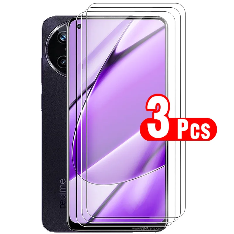 

3Pcs protective glass for Realme 11 Realme11 4G realmi 6.4inches tempered glass screen protectors armor safety protection films