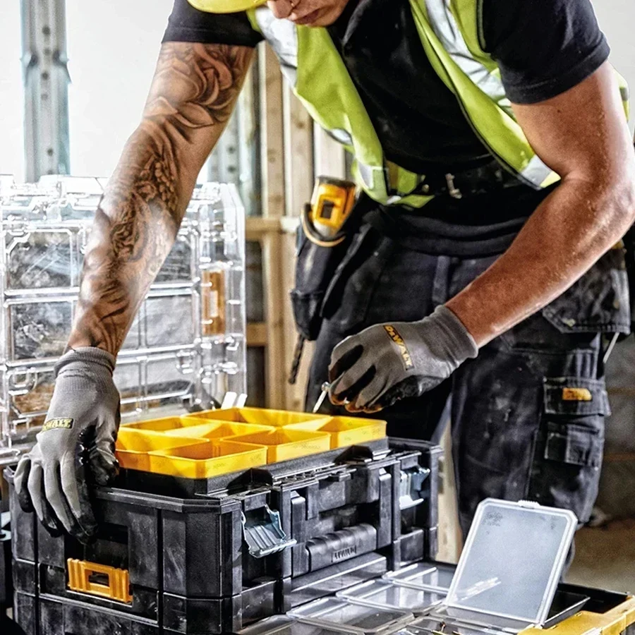 Dewalt DWST1-70705 T-Stak III Single Deep Drawer Storage Box with 6 Storage Totes Truly Strong and Durable Tool Storage Box 6