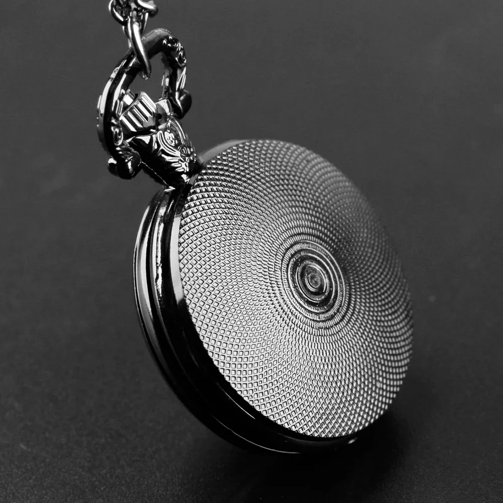 Exquisite Dragon Eye Glass Dome Quartz Pocket Watch Arabic Numeral Dial Vintage Men Women Necklace Pendant Creative Clock Gift