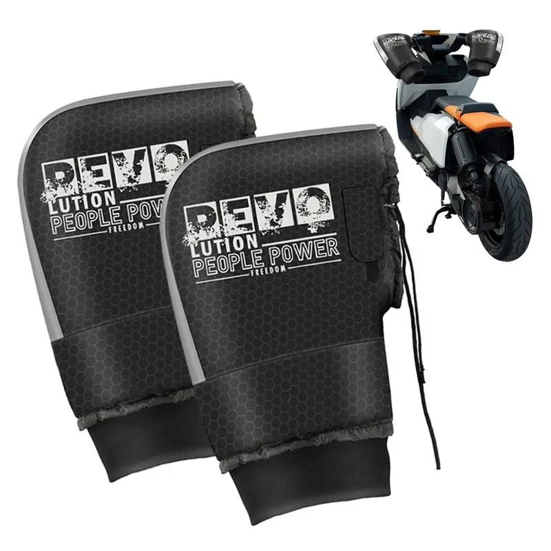 Manchons Universels Pour Guidon Moto/scooter - épais, Imperméables, Chauds, Avec Gants Intégrés - 3