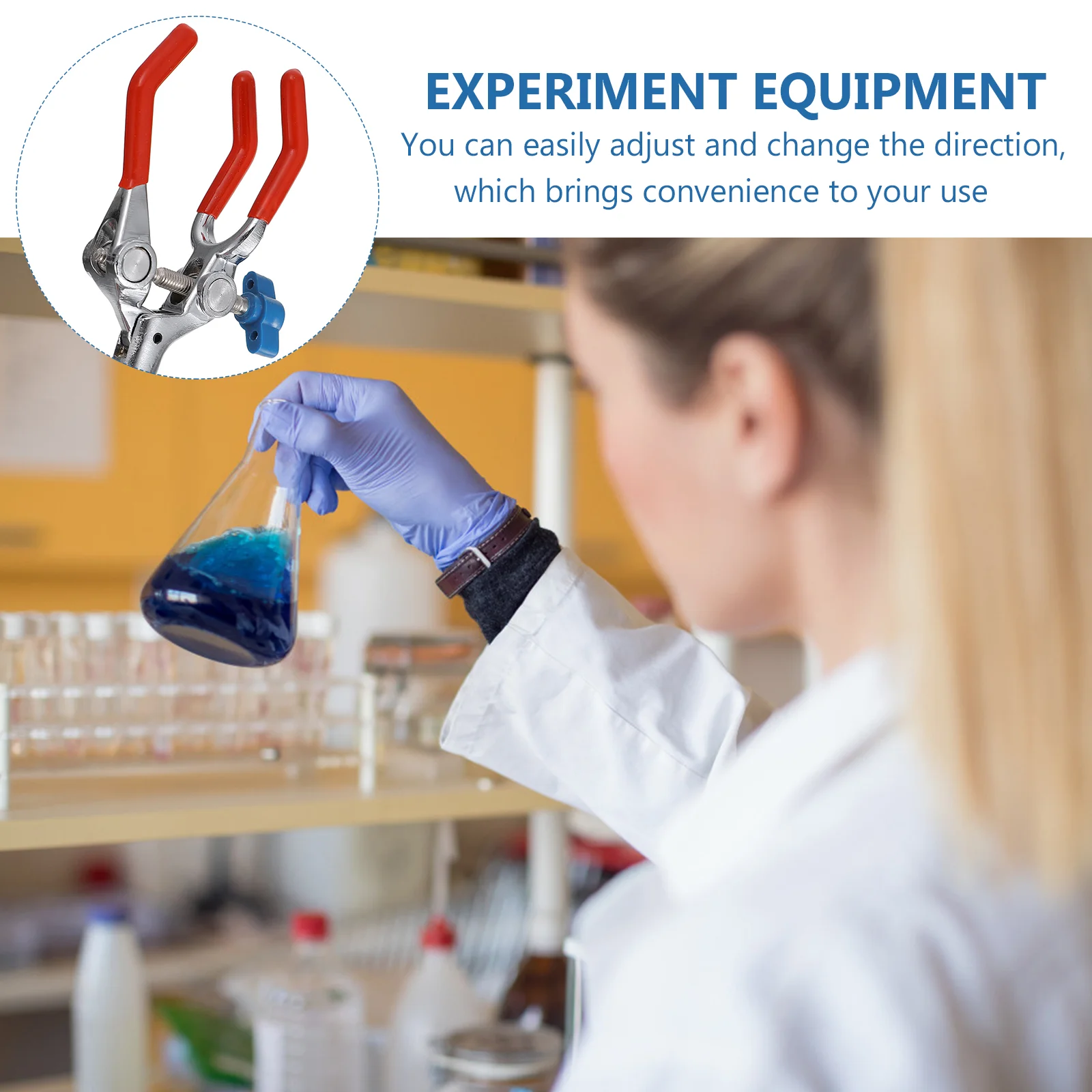 Support Clip Three-jaw Clamp Laboratory Stand Plastic Science Experiment Tube Clips laboratory clamps