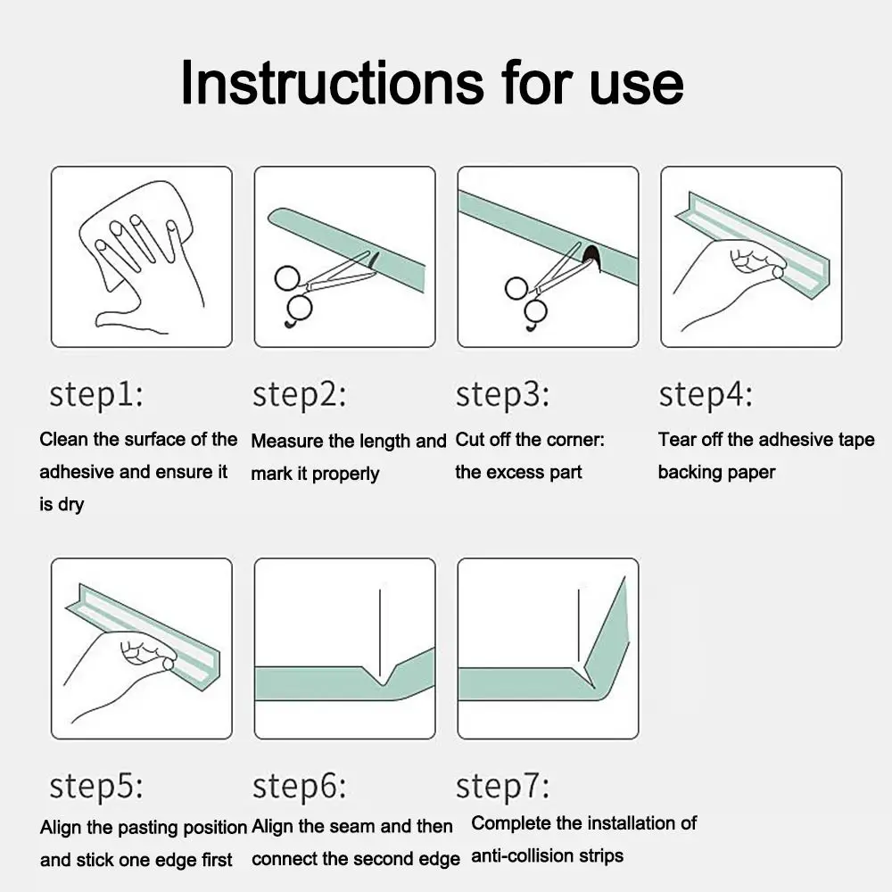 Durable 2m Desk Edge Guard Strip Cartoon Thickened Table Anti Collision Cushion Waterproof Self Adhesive Foam Bumper for Safety