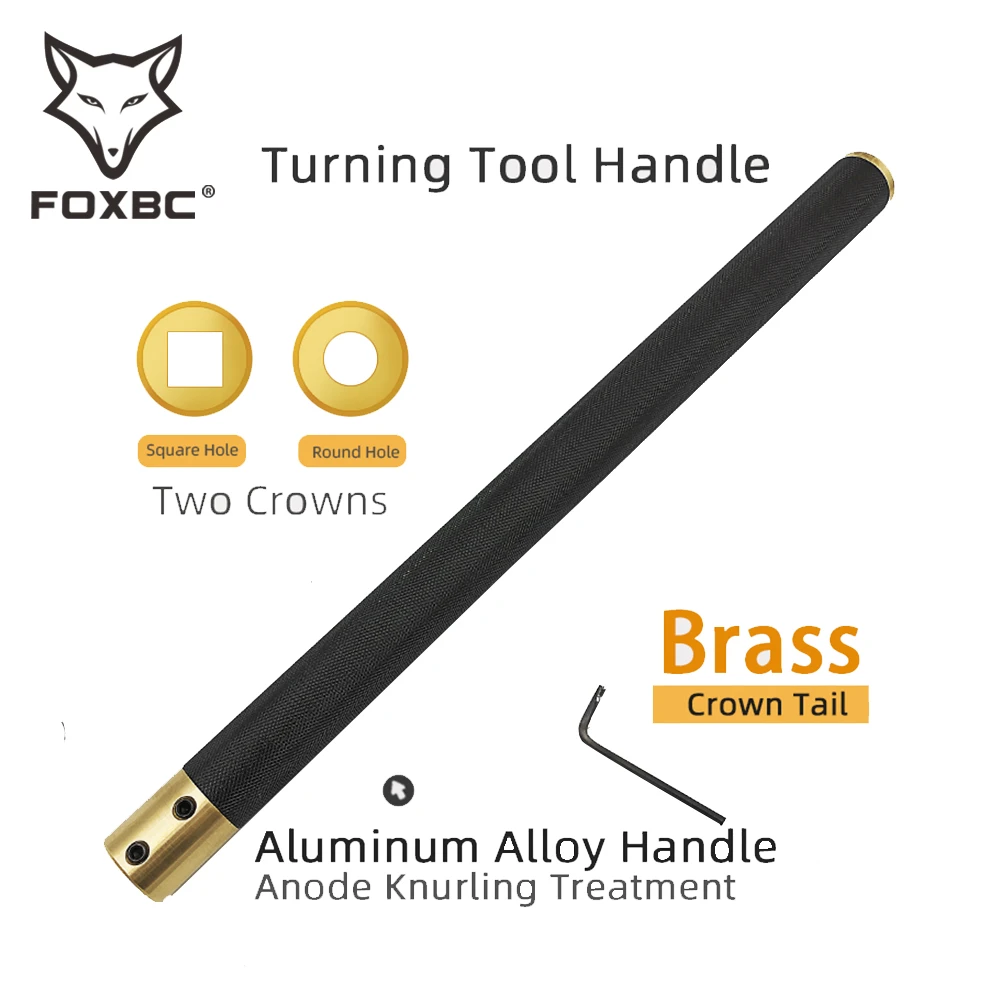 Foxbc Wood Turning Tools Knife Handle Aluminum Alloy For Lathe Turning