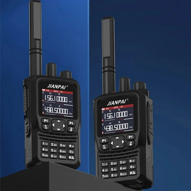 JP8800 Plus Ham Transceiver GPS Bluetooth Program Multiband Air Band Receiver USB Type-C Charge Two Way Radio Communication