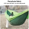 New Camping Hammock Single Person Portable Outdoor With Nylon Color Matching Hammock High Strength Parachute Fabric Hanging Bed 3