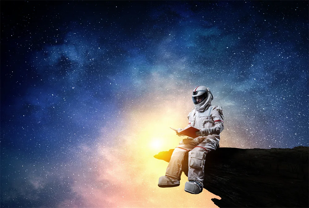 Modern Astronaut Blue Technology Decorative Painting