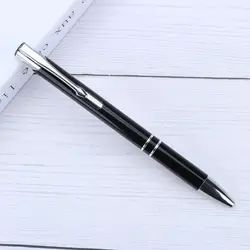 Deluxe Aluminum Ballpoint Pen - Elegant Design and Waterproof Durability (Black)