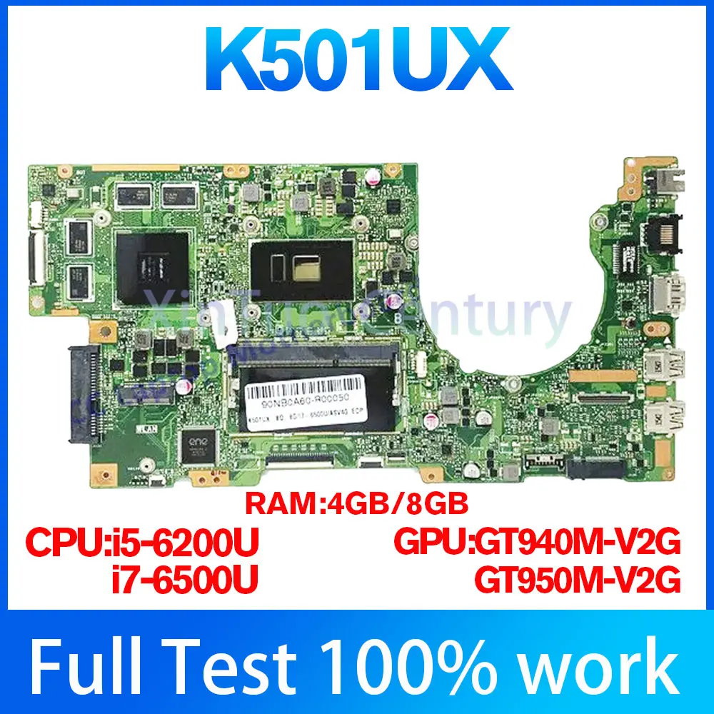 

K501UX i5/i7-6-й процессор 4 ГБ/8 ГБ ОЗУ GTX940M-2G Материнская плата ASUS K501U K501UQ K501UW K501UXM K501U A501U K501UB материнская плата для ноутбука