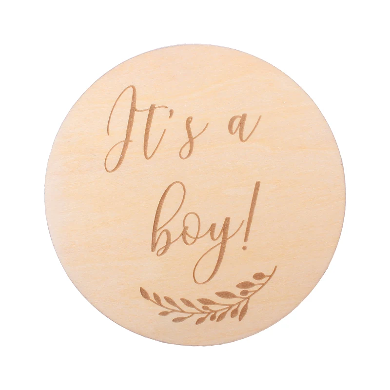 1pcs Newborn Milestone Card Wooden Commemorative Baby Birth Monthly Recording Cards Infant Photography Props cheap newborn photography near me