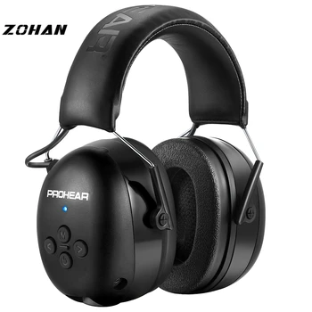 ZOHAN Cuffie elettroniche 5.0 Cuffie antirumore Bluetooth Cuffie per la protezione dell'udito per la sicurezza musicale Riduzione del rumore Ricarica