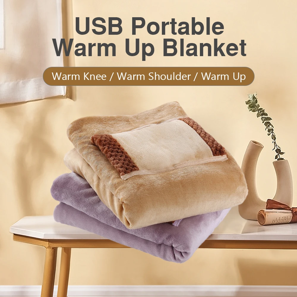USB Electric Blanket Soft Thicker Heater Bed Warmer Machine Washable  Thermostat Electric Heating Mat For Home Office 60*80cm - AliExpress