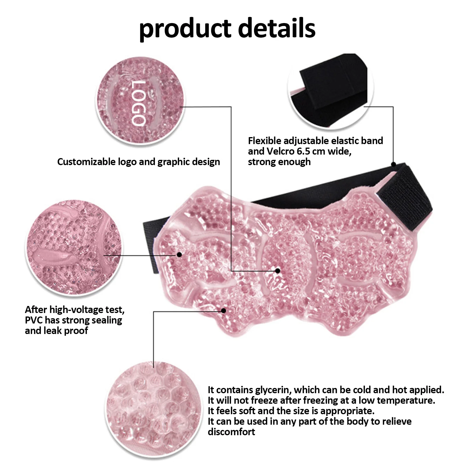 Ankle Cold Wrap Knee Ice Pack Wrap Ice Wrap Ankle Hot Cold Ice Gel Pack Ice Pack For Injuries Reusable Gel Cold Pack For Knee