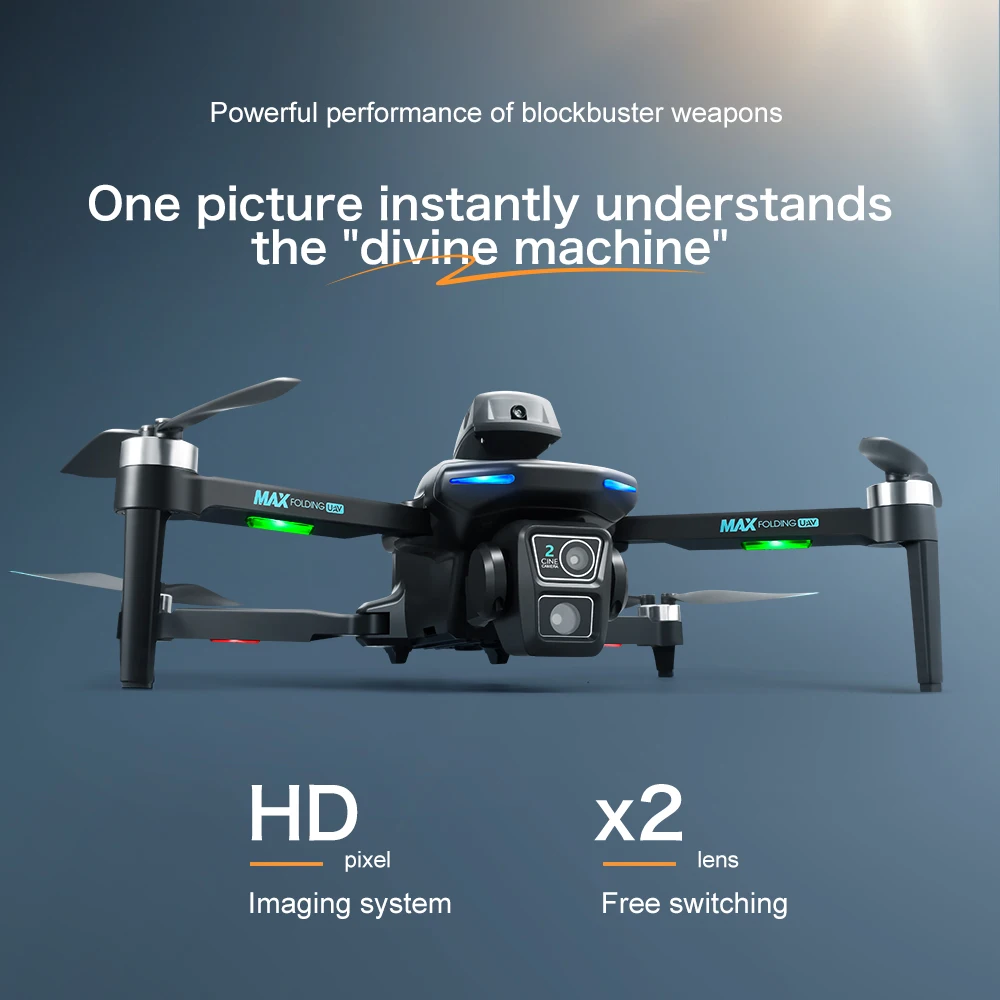 XT606 Folding RC Drone Aerial Brushless Quadcopter 4K/6K HD Camera Obstacle Avoidance Photography Optical Flow Airplane Kid Toy 4