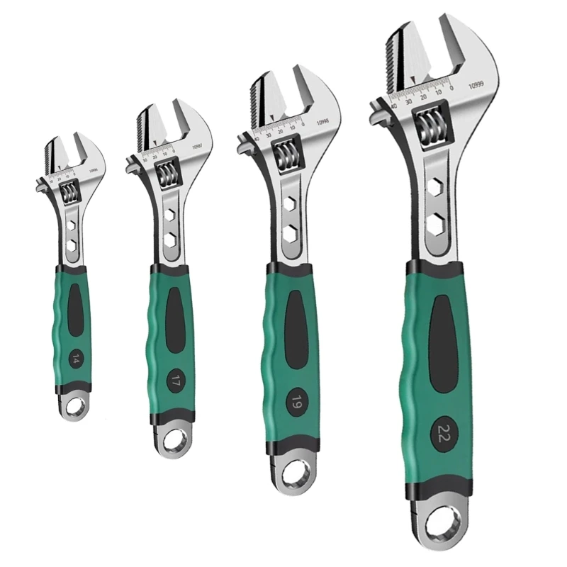 

8/10/12/15inch Adjustable Wrench Universal Spanner Mechanical Workshop Hand Dropship