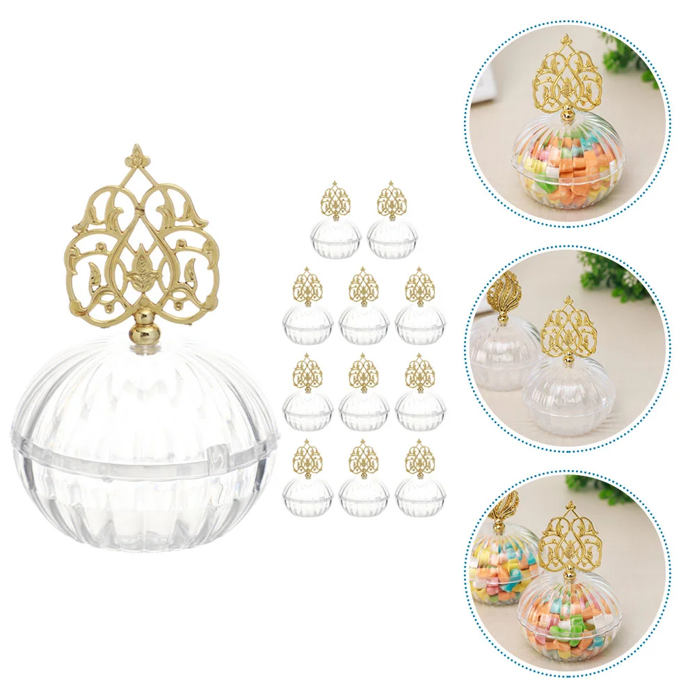 

Candy Storage Box Wedding Candy Wrapping Box Transparent Candy Holder Christmas Snack Containersation Mariage