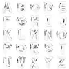 New 925 Silver 26 Letter A-Z Charm Fine Beads Fit Original Pandora Charms Silver 925 Bracelet Accessories DIY Jewelry For Women 2