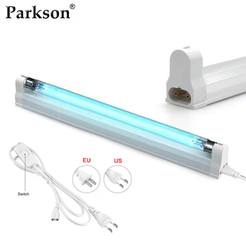 UVC 석영 램프 자외선 살균 빛 6W 8W 220V 자외선 살균기 T5 전구 오존 살균 램프 죽이기 먼지 진드기