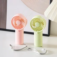 Portable Hand-held Fan Low Noise Pocket Size Small Electric Fan Outdoor Fan Cute Handheld Mini Fan Air Coolers Lightweight Fan 2