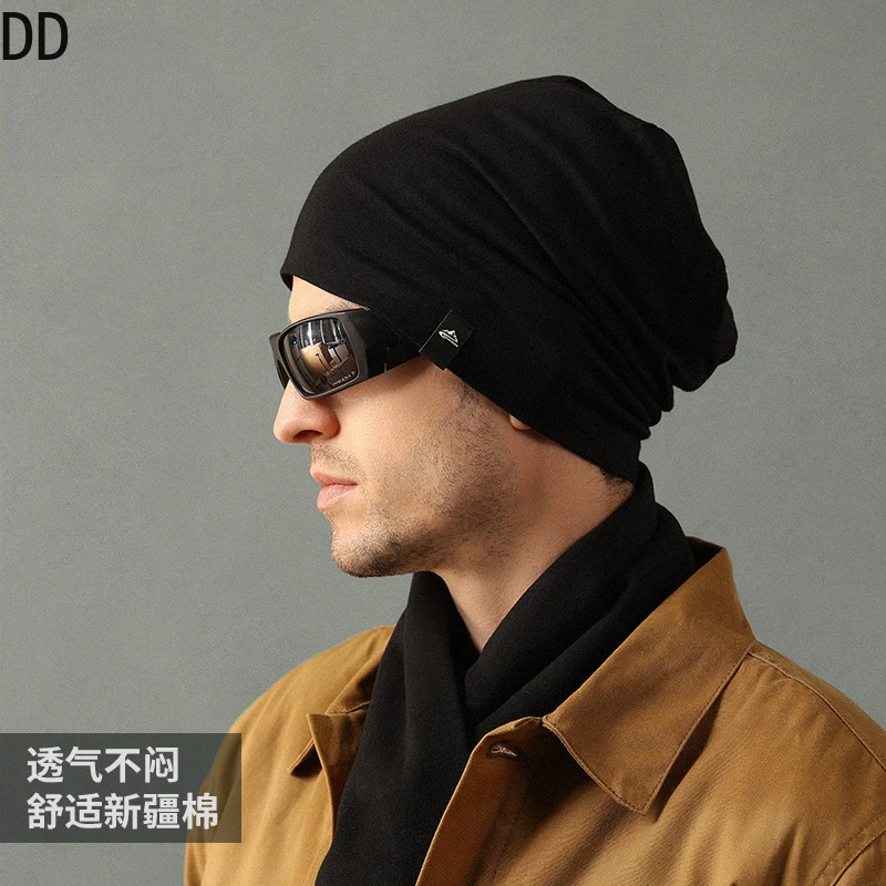 

Fashion Skullcap Men Warm Knitted Soft Hat Men Outdoor Winter Thermal Beanie Y2k Simple Classic Ear Protection Cap Male DMZ110