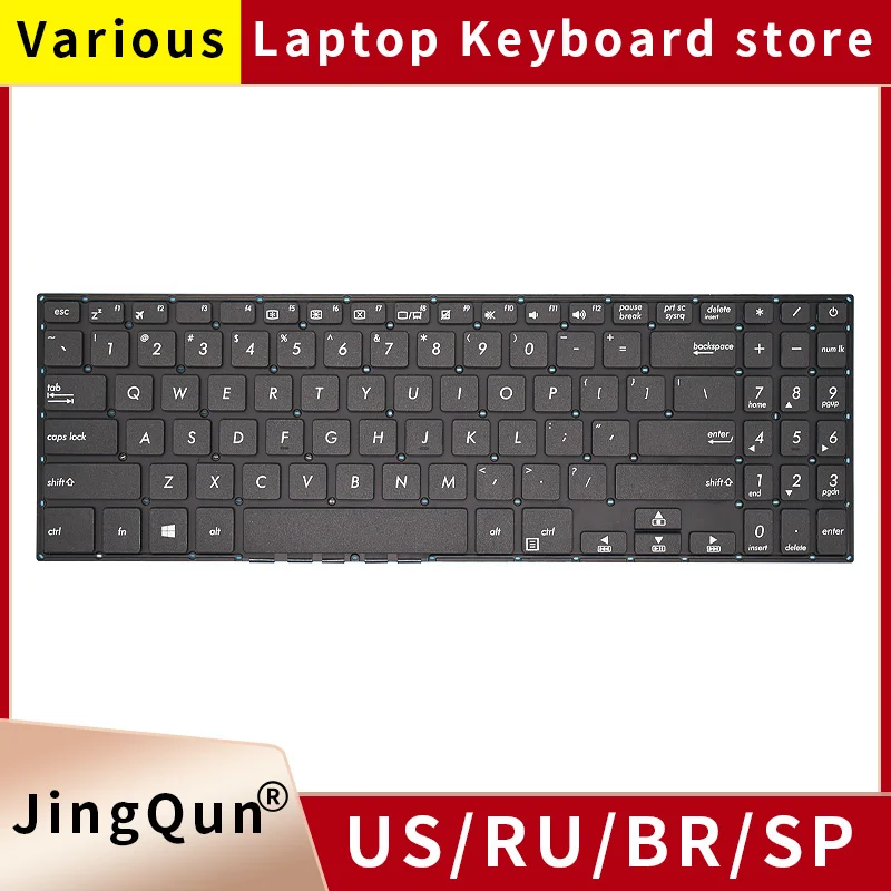 

New US Russian Spanish Brazil Keyboard for ASUS X507 X507MA X507U X507UB X507M A570 X507MB X507UA Y5000 Y5000U Y5000UB