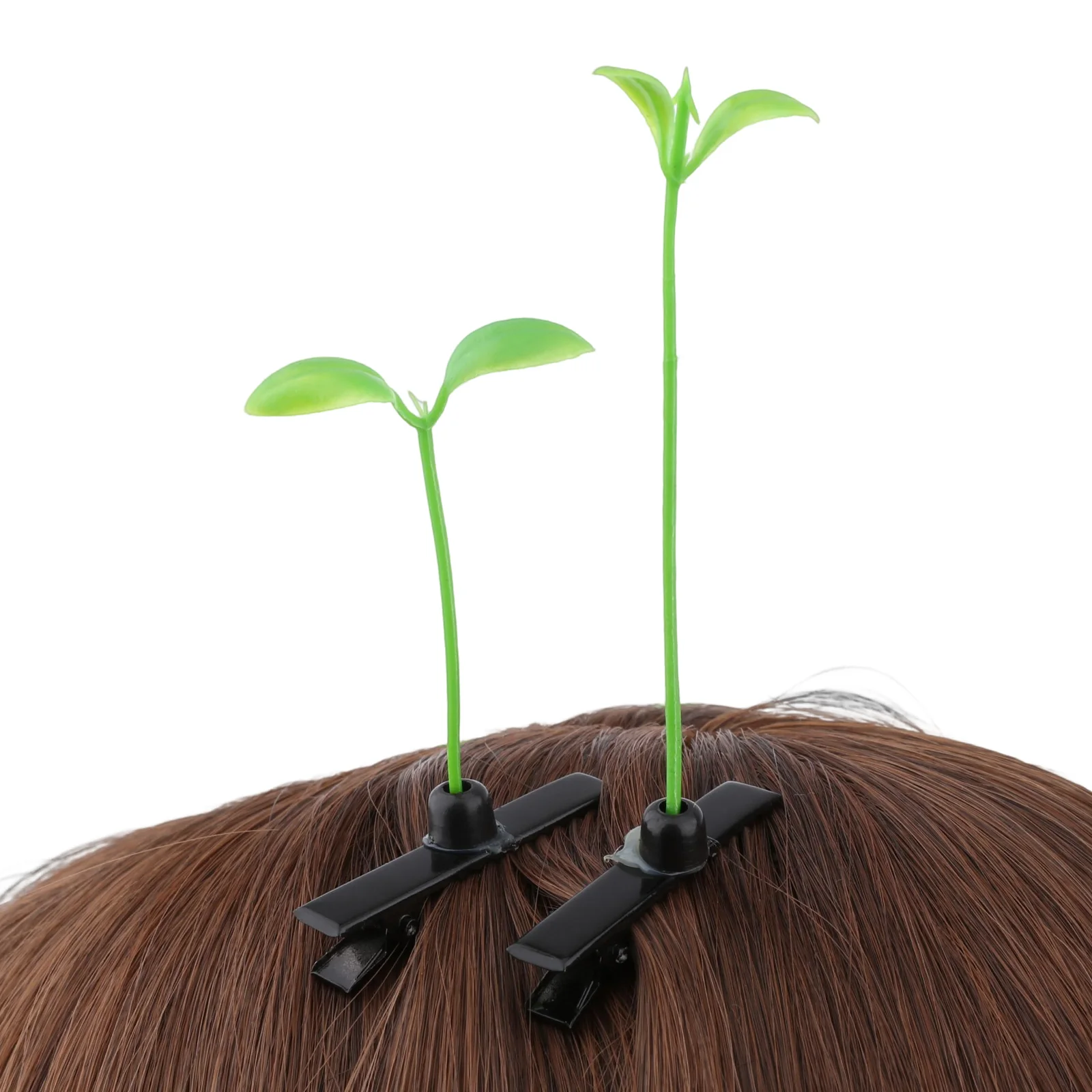 50pcs Sprout Grass Hair Clip Plant Bean Korean Cute Hairpin For Women Girls Women Plant Accessories hair clips hair accessories
