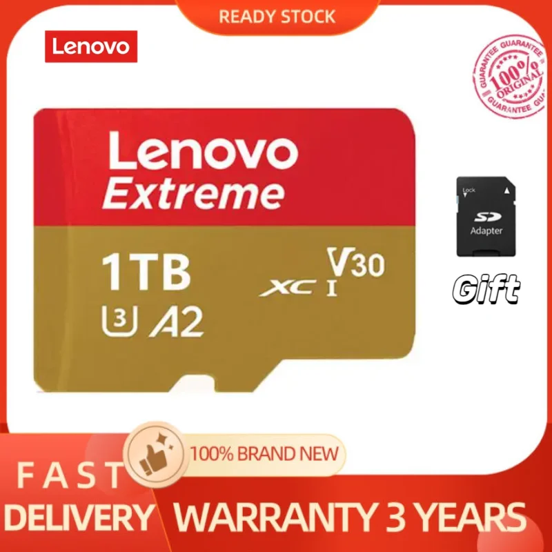 Lenovo Micro Tf Sd Card Mini Sd Card Class10 Meomary Card 128Gb 256Gb 512Gb Scrittura Ad Alta Velocità Super Compatibilità Phone Cam