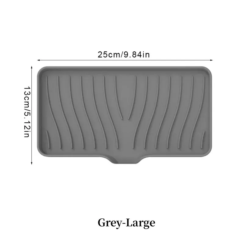 1 Pcs Silicone Soap Tray/Stand, Self-Draining Soap Pad,Multifunctional No-Punch Sink thumbnail 8