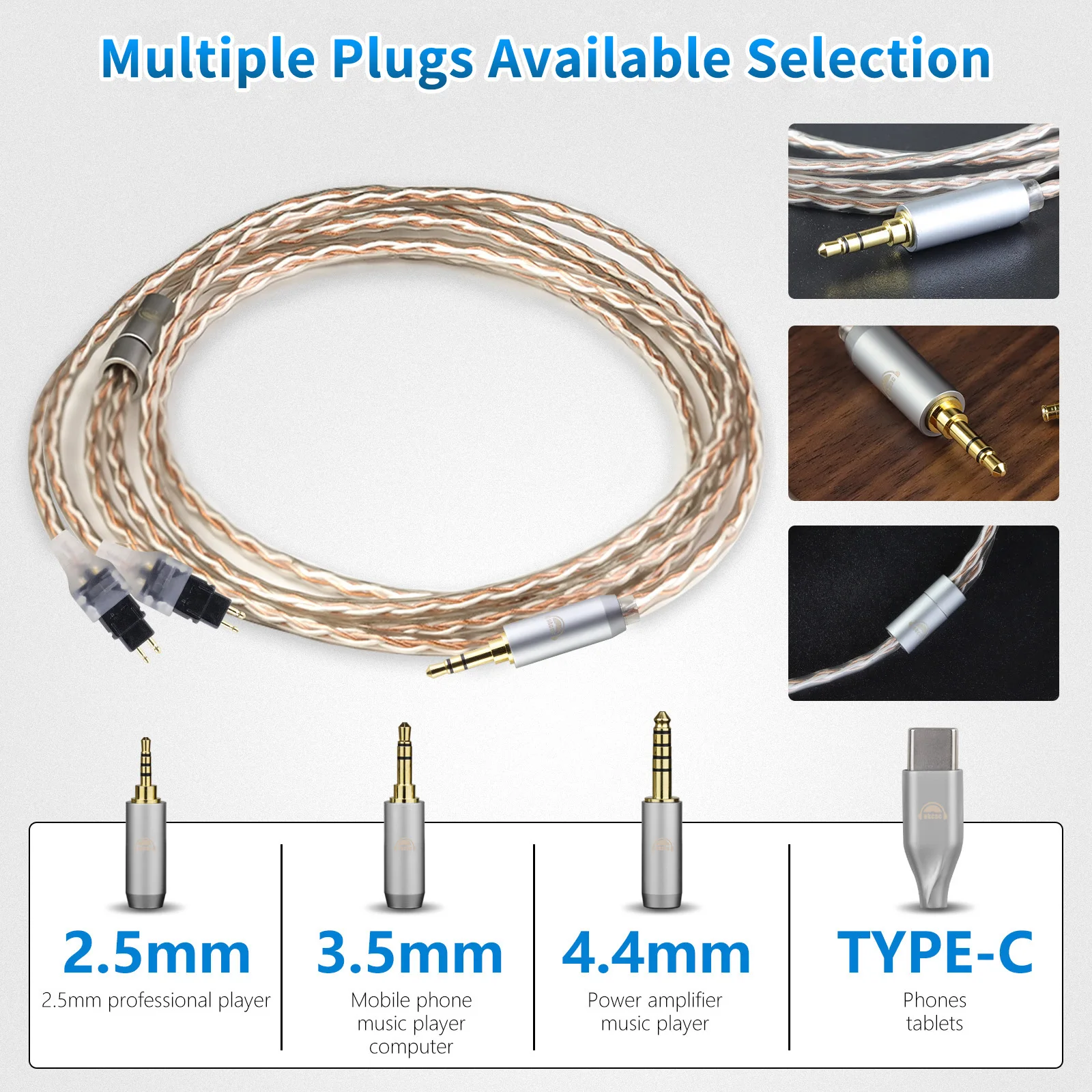 Cavo Per Cuffie Sennheiser HD 16Core 7N OCC - 2 Metri, Per HD580/HD600/HD650/HD660S