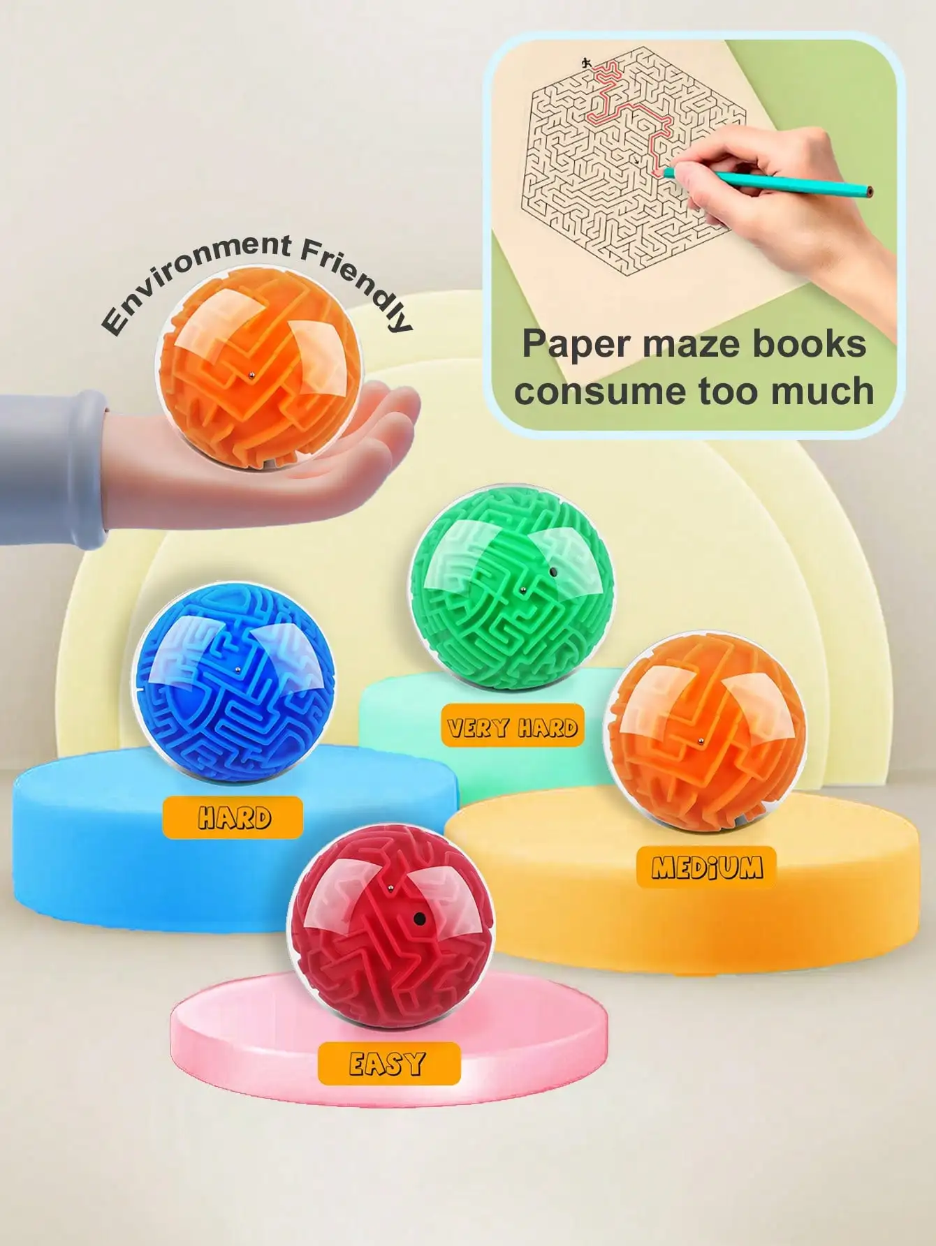 Puzzle walk bead maze ball toys 1 PC exercise thinking and reaction ability interaction game for teenagers boys and girls gift