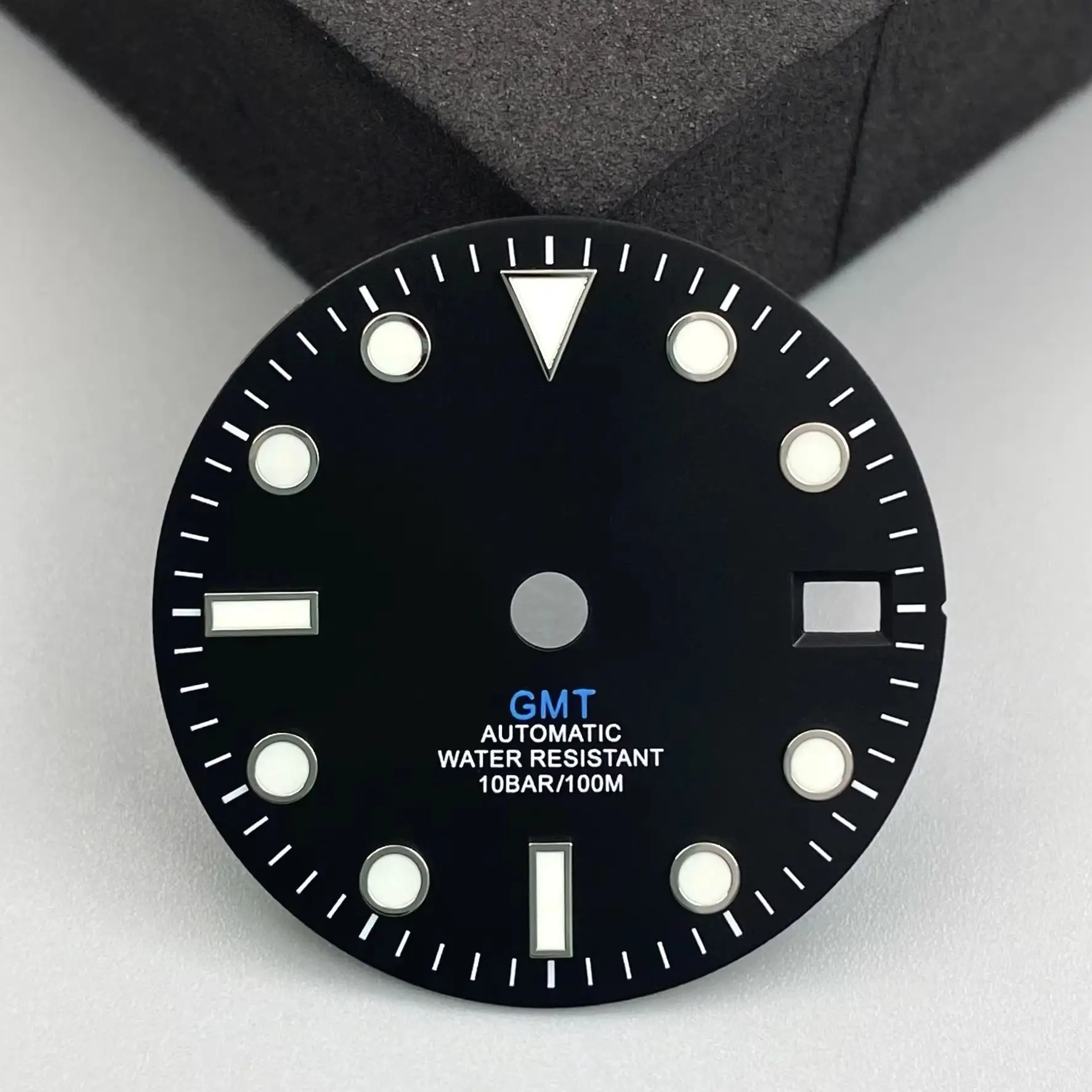 Luminous GMT Single Date Watch Dial - 28.5mm