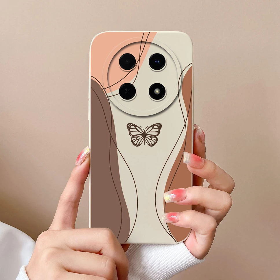 Fashion Pretty Sweet Girl Soft Liquid Silicone Phone Case - Protective Cover