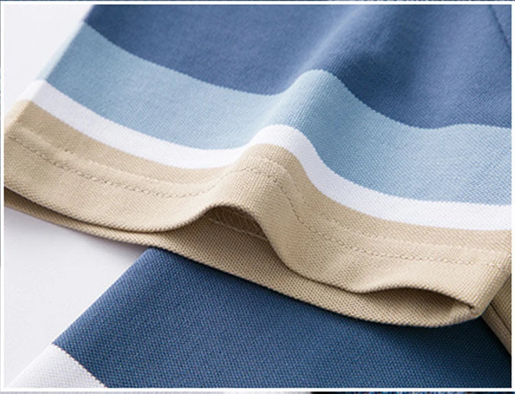 Summer New Men Polo Shirt High Quality brand cotton Short Sleeve men's polo shirt Business casual striped shirt polo men tops 21 S50373d0928304d3cbdba77ebdf6fa62e7