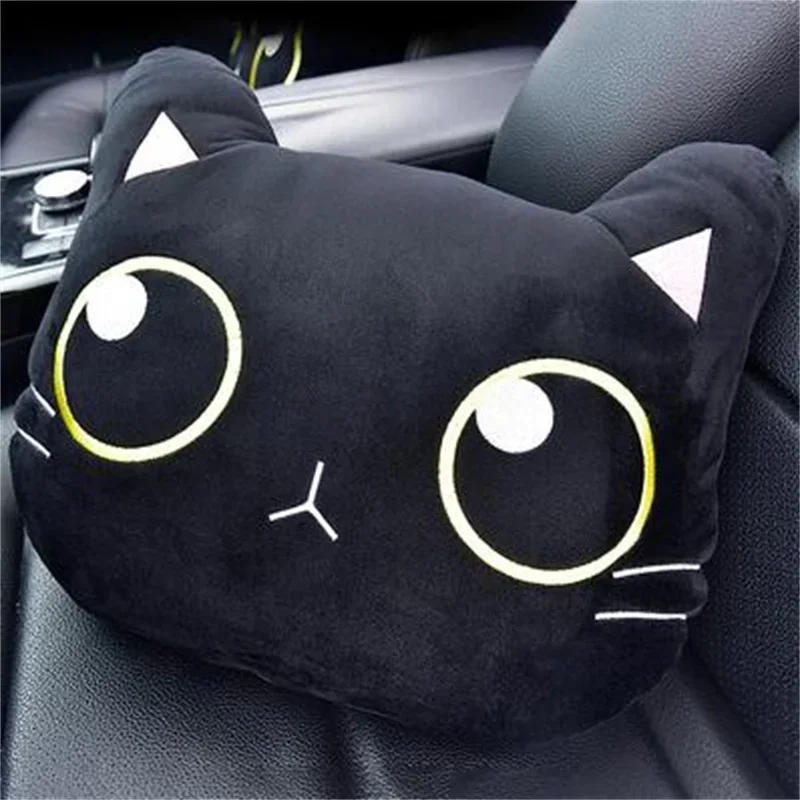 thumbnail image 1 of Almohada para el cuello del coche, almohada de dibujos animados para el espejo retrovisor, cojín para el cuello con forma de gato, accesorio para el coche para mujer, cinturón de seguridad, almohadill, 1 of 5