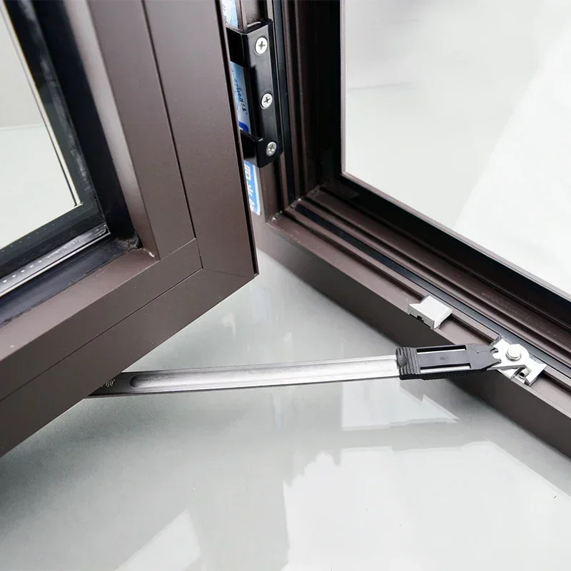 Stainless Steel Broken Bridge Aluminum Window Sliding Wind Bracing Limiter Inside Two-link Angle Controller Window Wind Support window restrictor
