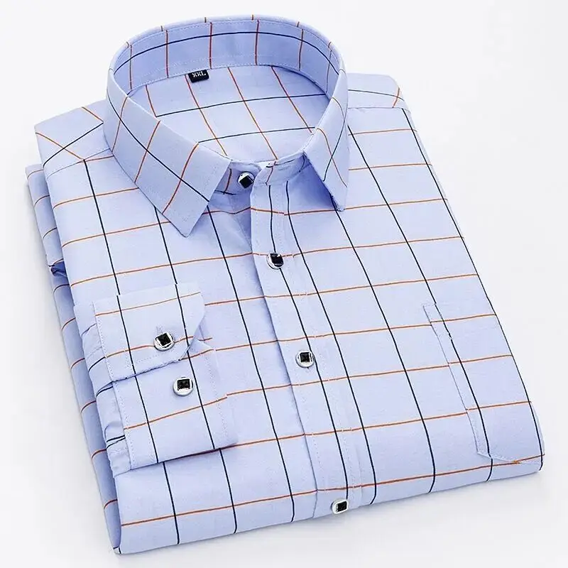 

Business formal Mens Dress Shirts Long Sleeve Casual Solid Business Work Stand Collar Male Clothing Camisa Social Twill Shirts