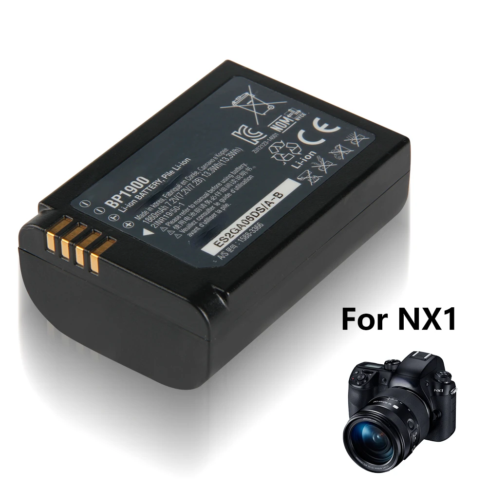 Batteria Di Ricambio Per Batteria Ricaricabile Samsung Nx1 Bp1900 1860 Mah