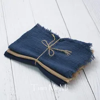 Gauze Cotton Rustic Napkins Elegant and Soft Retro Burr Cloth Linen for Wedding Party Dining Everyday Use Table Decoration 3