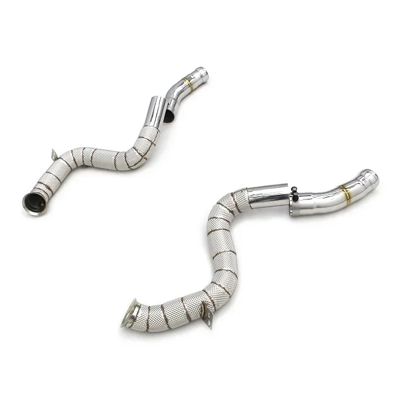 Section High flow Pipes branch downpipe Exhaust Pipe with for E63 S W213 4.0TT
