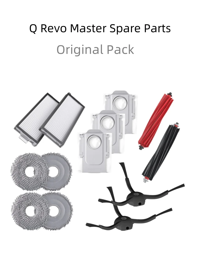 Description Picture 2 of itemOriginal Roborock Q Revo Master Accessory of Washable Filter Main / Side Brush Mop Dust Bag Robot Vacuum Cleaner Parts Optional