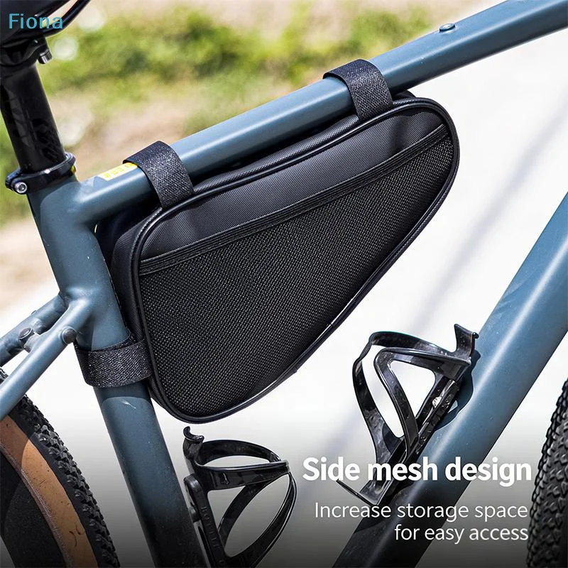 ✔ Borsa Triangolare da Telaio Bici, Borsa da Manubrio Anteriore, Borsa Portaoggetti Triangolare da Telaio - immagine 3