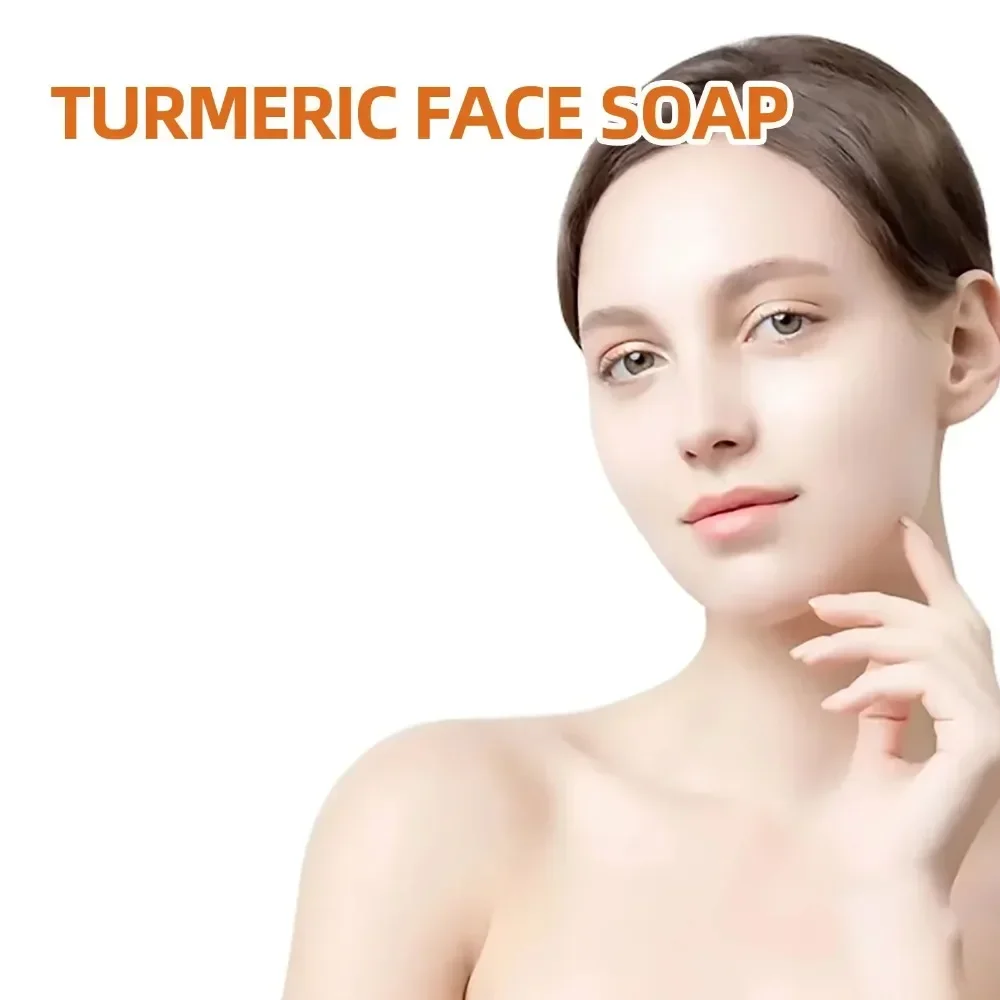 Turmeric Cleansing Soap Facial Repair Gentle Cleansing and Moisturizing Turmeric Cleansing Soap Moisturizing Cleaning Product 6