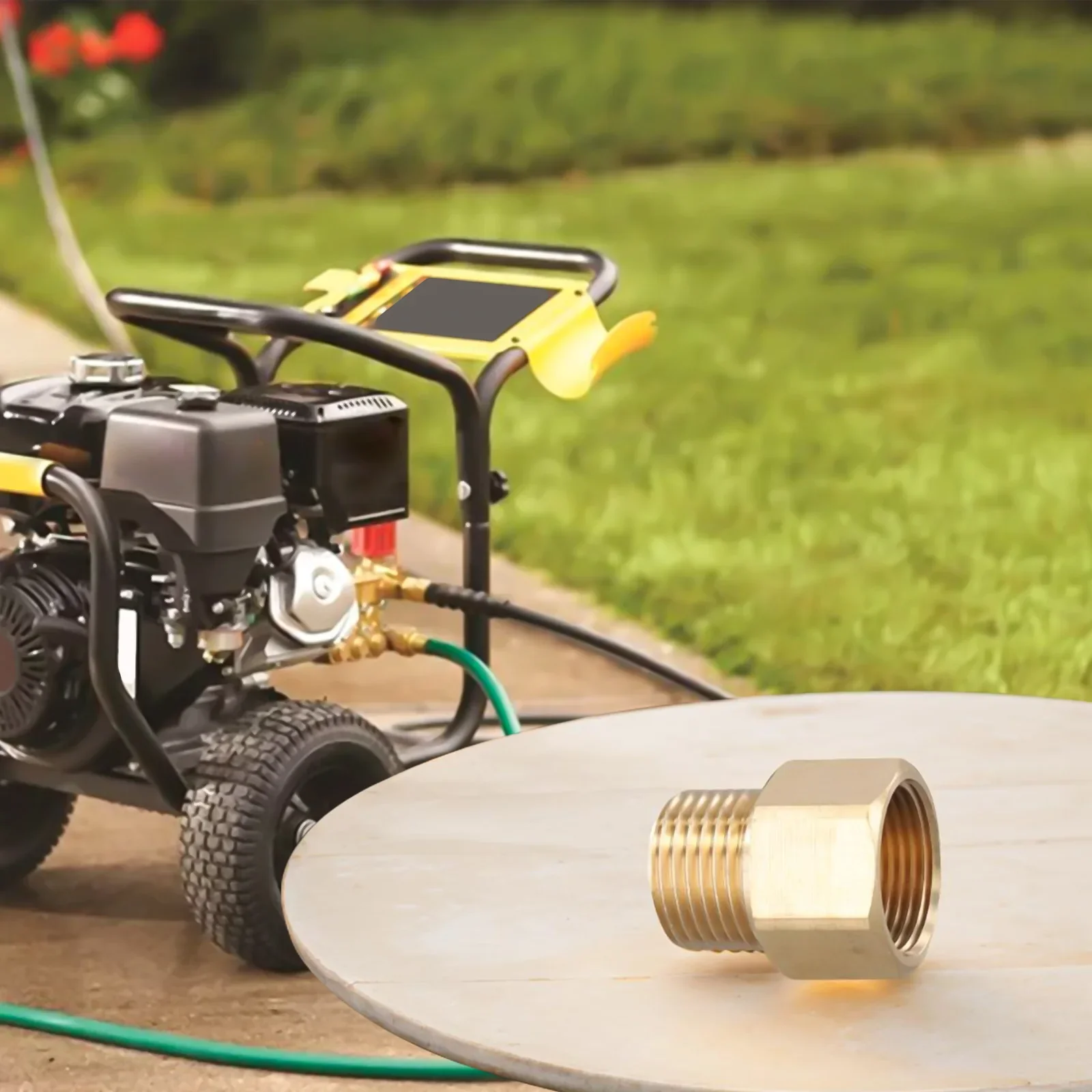 Adattatore M22 Femmina A G1/2 Maschio In Ottone | Per Idropulitrici Fino A 4500 PSI