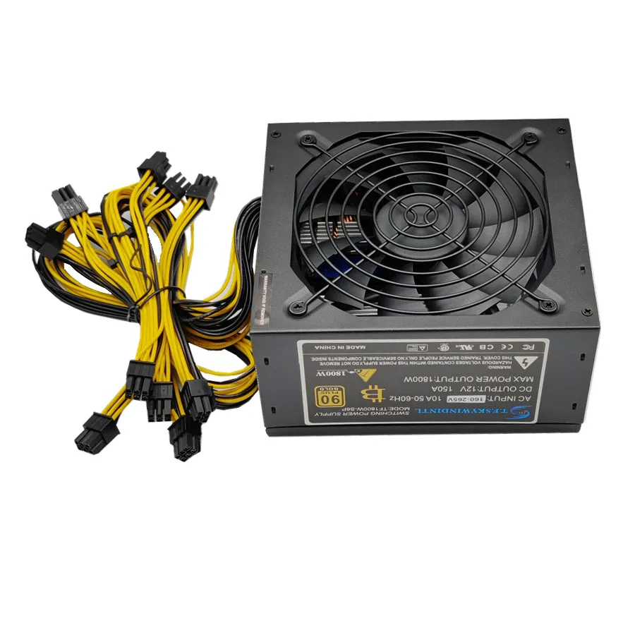 2400W 마이닝 전원 Ethereum BTC Asic ATX 마이닝 전원 공급 장치 ETH Bitcoin Mining PSU PC 전원 공급 장치 마이닝 리그 8 GPU 