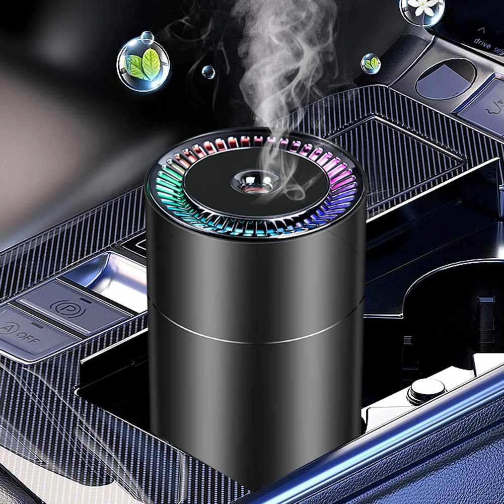 Car Humidifier Rechargeable Intelligent Mute Colorful Ambient Light USB Portable Air Fragrance Diffuser Automatic Timing