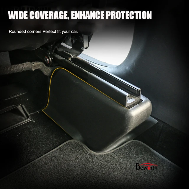 2022 for Tesla Model Y Under Seat Corner Guard Slide Anti-kick Protection Cover Protective Modification Interior Car Accessories 6